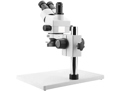Microscopio Estéreo de Zoom Continuo 3.5X-90X Trinocular con Ocular WF10X