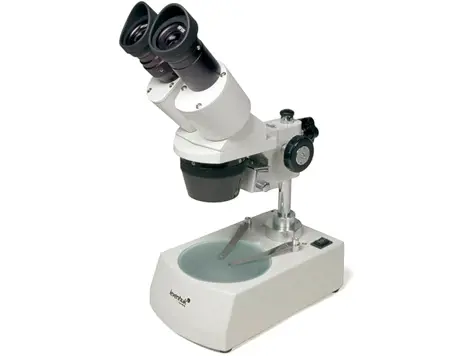 Microscopio Estereoscópico Levenhuk 3ST (20–40x) - Observación 3D de Joyas, Minerales, Monedas