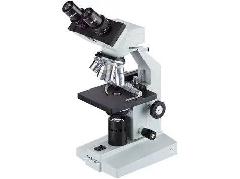 Microscopio B100B-MS 40X-2000X Binocular con Platina Mecánica