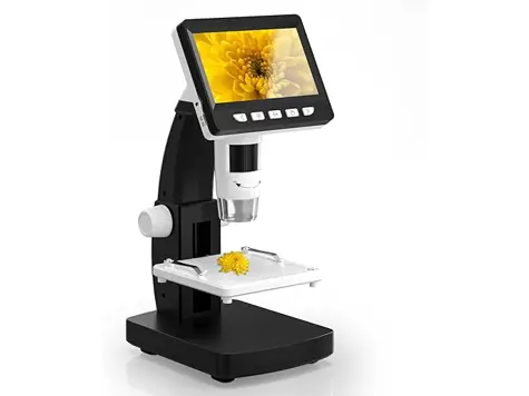 Microscopio Profesional CIMELR Digital USB 50X-1000X 8 Luces LED - Portátil para Niños y Adultos