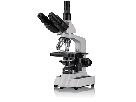 Microscopio Bresser 5723100 Researcher Trino 40-1000x en Negro/Blanco.