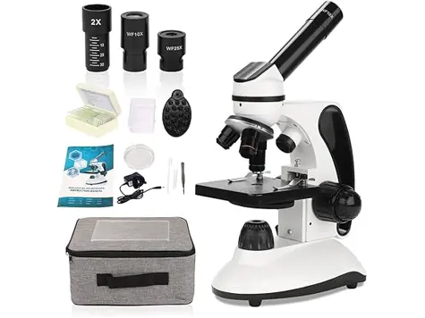 Microscopio Niños 40X-2000X Profesional con Adaptador Teléfono.