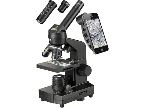 Microscopio Nat Geo 40x-1280x con Soporte para Smartphone.
