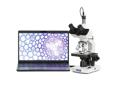 Microscopio OMAX Trinocular 40X-2500X con cámara USB - M83EZ-C03S