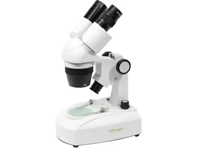Omegon Microscopio Estereoscópico Stereoview, 20-80x, LED, Red y Pilas.