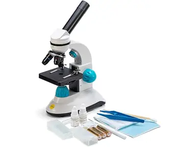 Microscopio Swift SW50 para niños, 40X-400X con Kit de Accesorios.