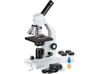 Microscopio AmScope Monocular Inalámbrico M500-LED con LED y aumento 40x-1000x
