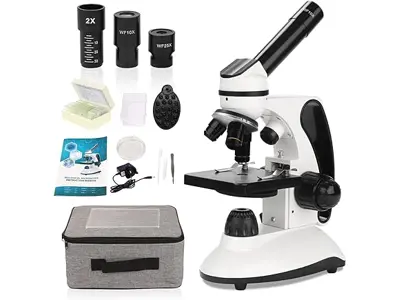 Microscopio para Niños Profesional 40X-2000X con Adaptador Teléfono