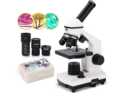 Microscopio Monocular 40X-2000X para Educación en Ciencias Biológicas