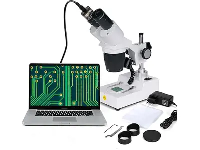 Microscopio Estéreo SWIFT S306-L-EP5R 20X/40X, Binocular, Cámara, LED, Portátil.