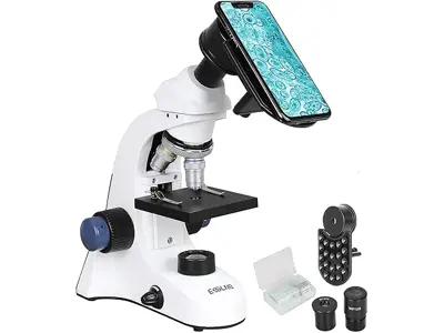 Microscopio Profesional 40X-1000X para Estudiantes y Adultos con Escenario Mecánico.